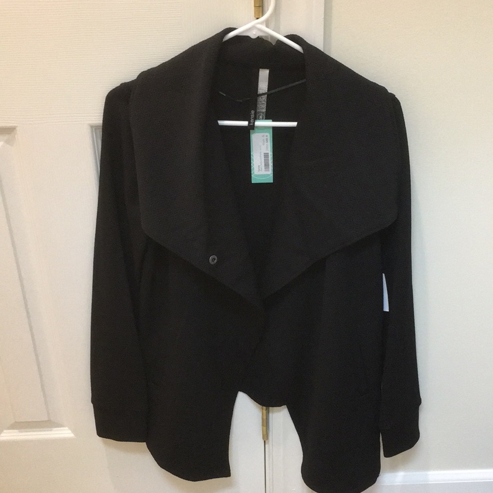 Black textured jacket.